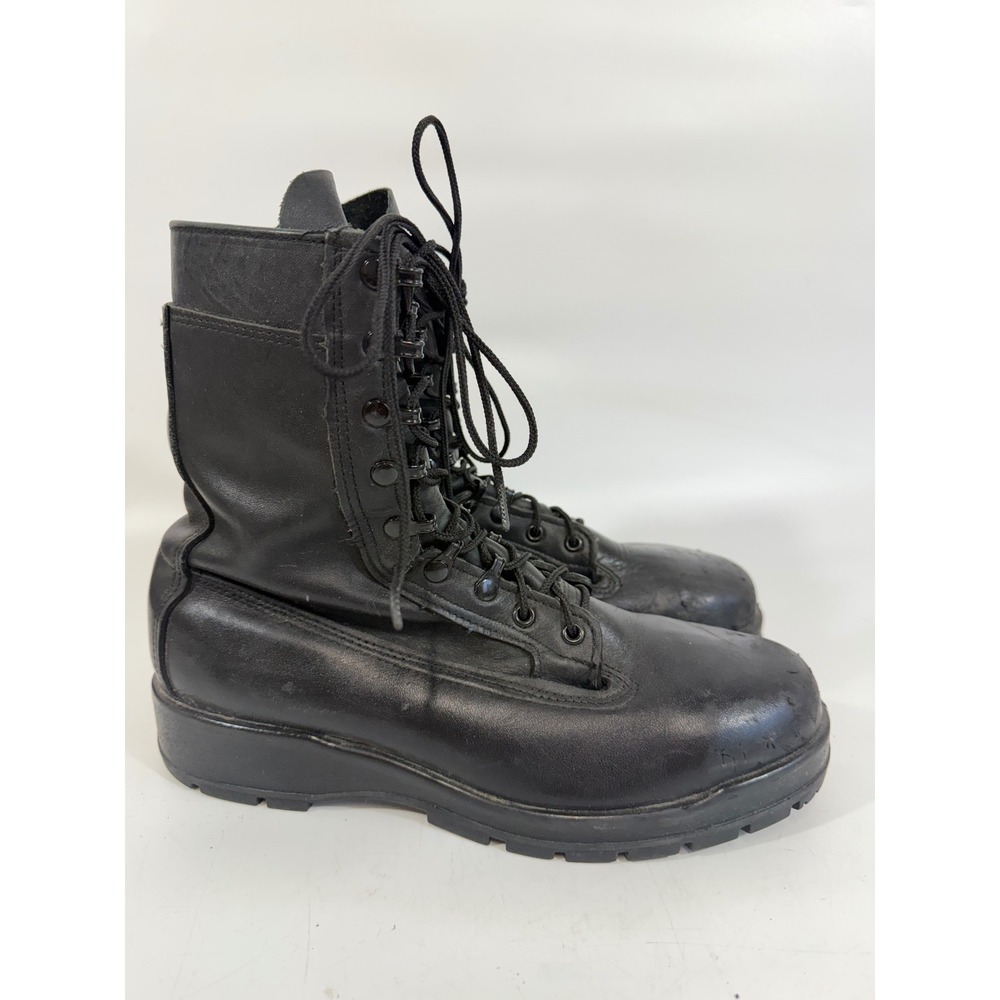 Belleville 360ST Mens Steel Toe Combat Boots Black Leather Vibram Sole 10.5 M